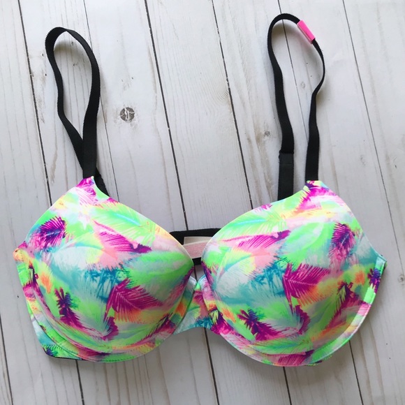 PINK Victoria's Secret Other - NWT PINK VS Neon Wear Everywhere 34DD Push Up Bra